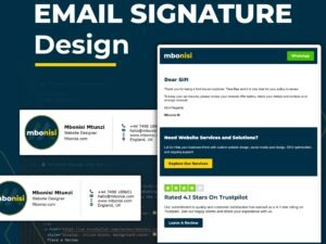 Professional Email Signature Design, Setup & Installation – Mbonisi