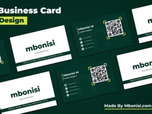 Business card with QR code – customizable template and unique designs available