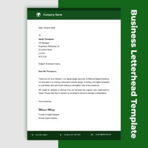 business letterhead template